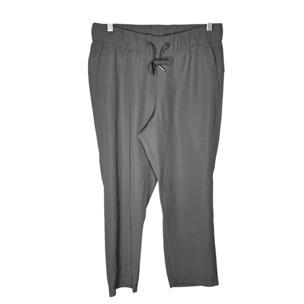 Lululemon Pants Womens 6 On The Fly Crop 23" Drawstring Athletic Yoga gray